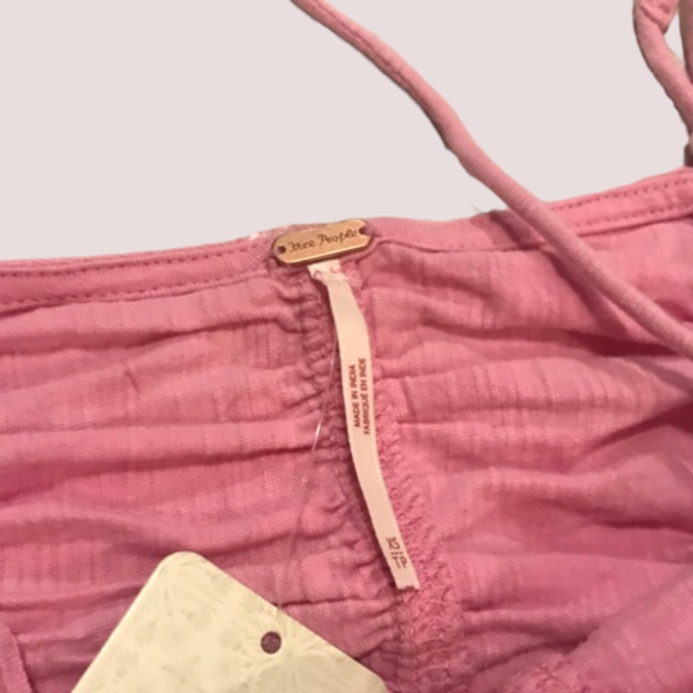 🌟Host Pick🌟 Free People Belong Together Ruched Camisole Crop Top Pink M - Picture 7 of 9